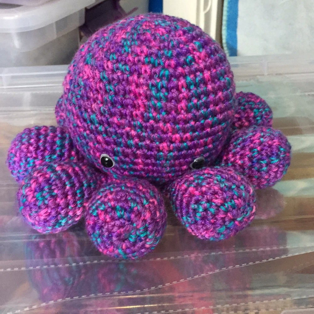 Sweet purple/pink/blue octopus 🐙. Created with ❤️